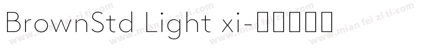 BrownStd Light xi字体转换